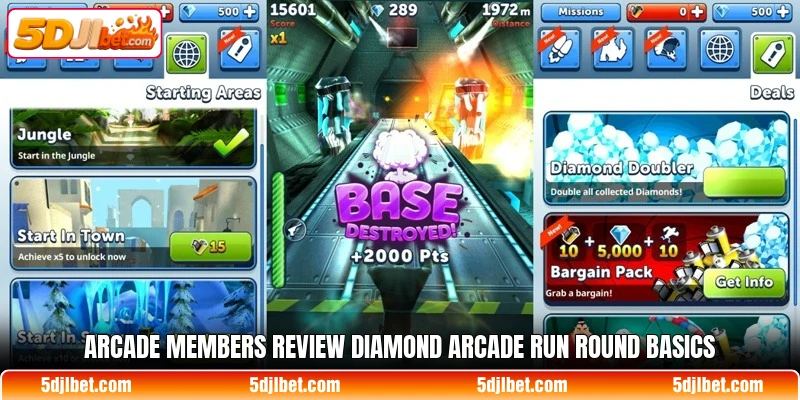 Arcade members review Diamond Arcade Run round basics Arcade members review Diamond Arcade Run round basics
