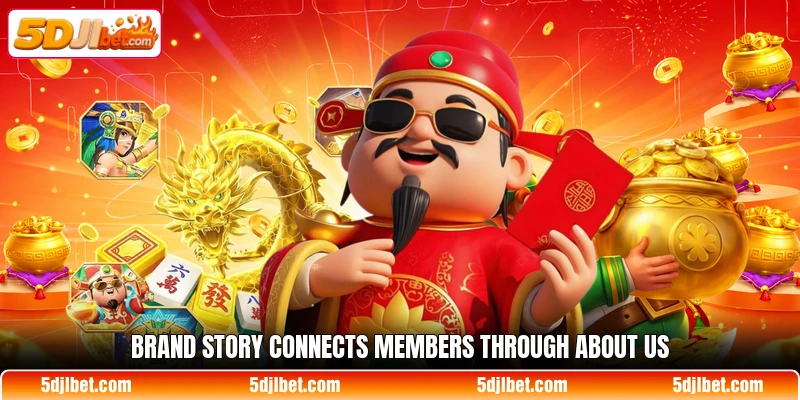 Brand story connects members through about us Brand story connects members through about us