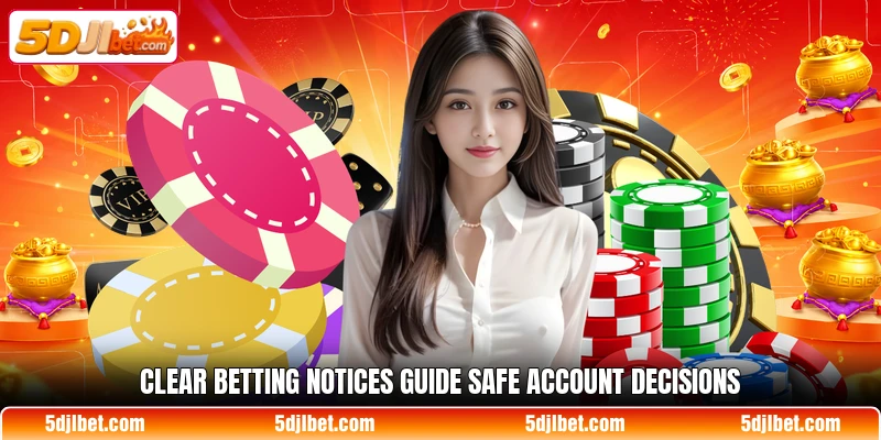 Clear betting notices guide safe account decisions Clear betting notices guide safe account decisions