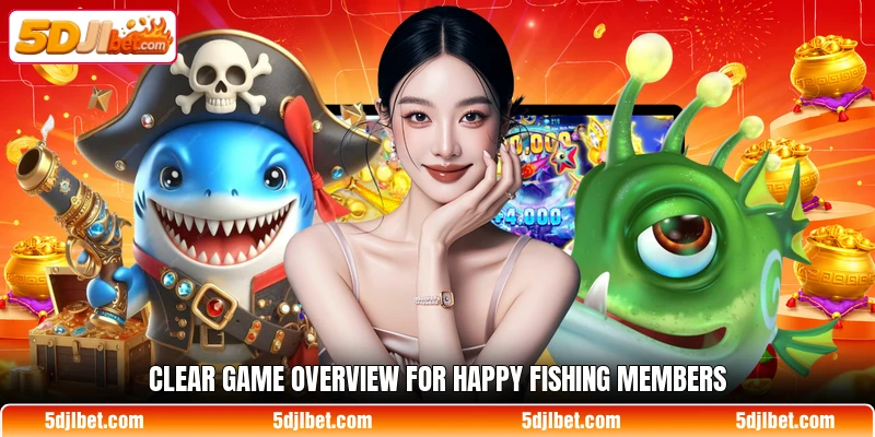 Clear game overview for Happy Fishing members Clear game overview for Happy Fishing members