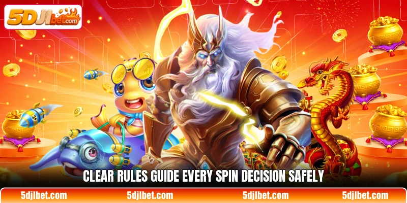 Clear rules guide every spin decision safely