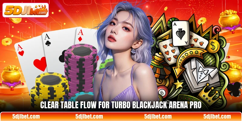 Clear table flow for Turbo Blackjack Arena Pro