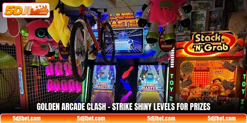 golden arcade clash strike shiny levels for prizes