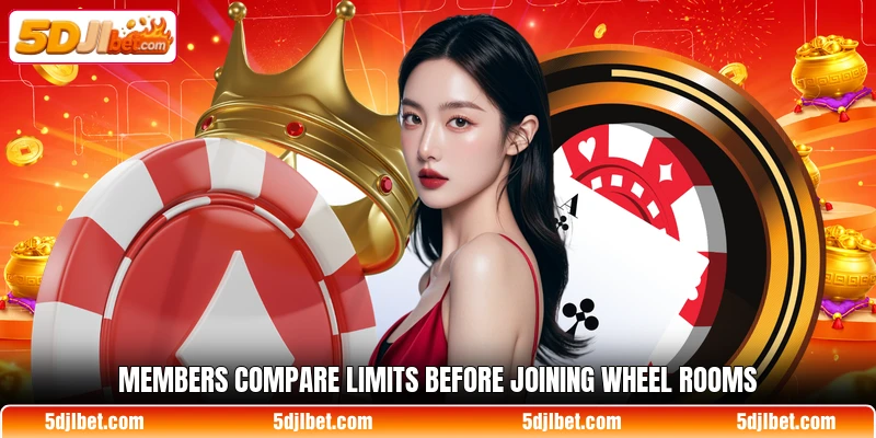 Members compare limits before joining wheel rooms Members compare limits before joining wheel rooms