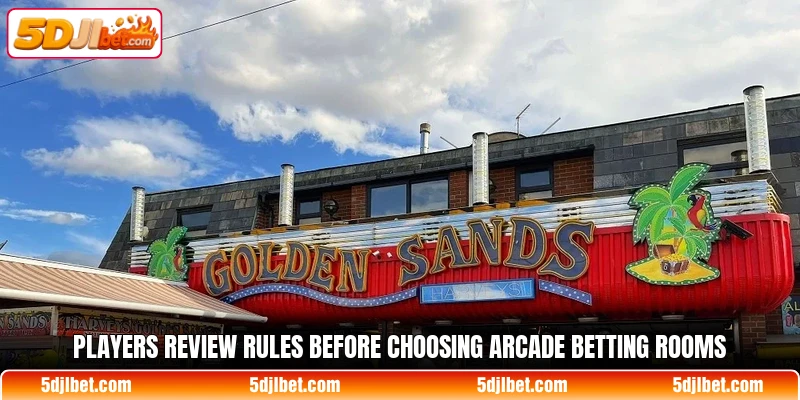 Players review rules before choosing arcade betting rooms