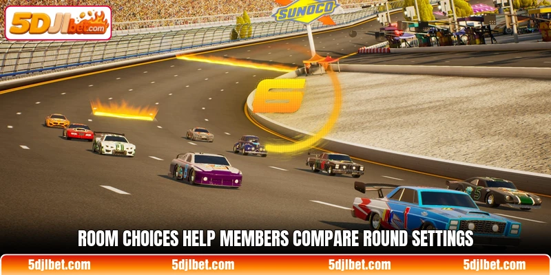 Room choices help members compare round settings