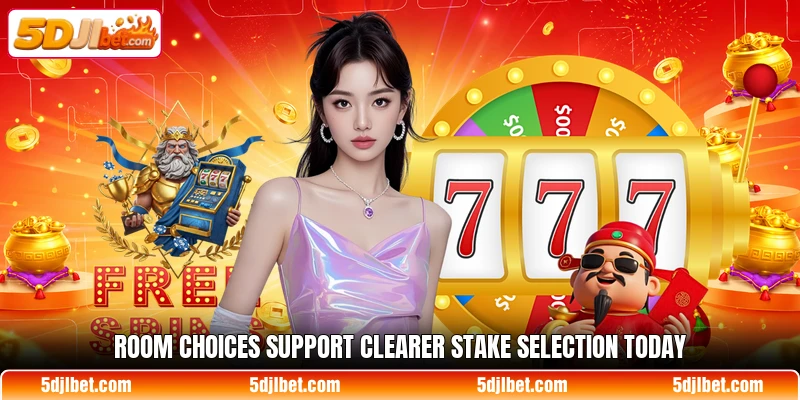 Room choices support clearer stake selection today Room choices support clearer stake selection today