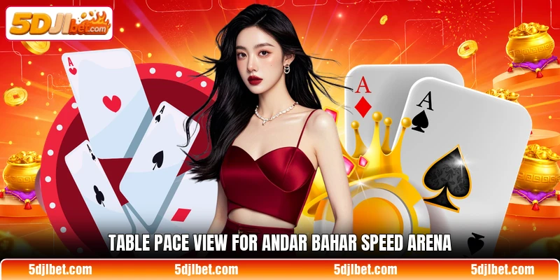 Table pace view for Andar Bahar Speed Arena
